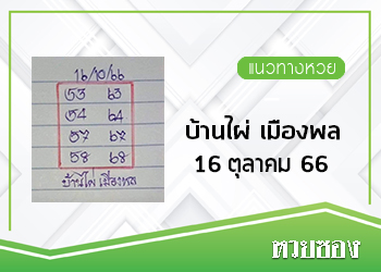 บ้านไผ่เมืองพล 16/10/66