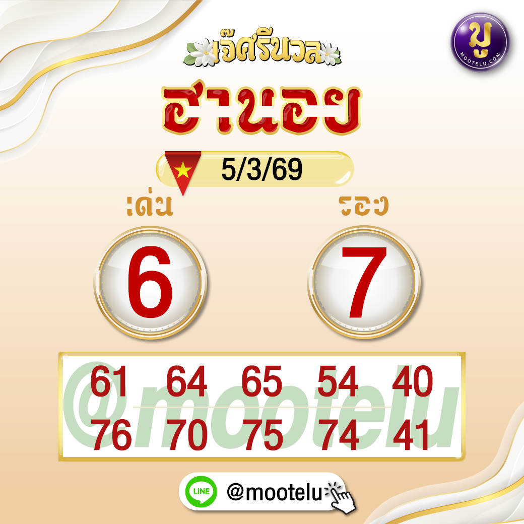ฮานอยมูเตลูแนวทางหวยฮานอย5-3-69